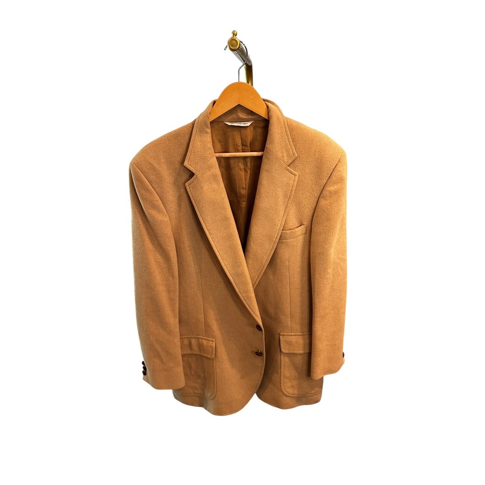 Barry Leeds Porter-Stevens Mens 100% Camel Hair Blazer Tan Sport Coat New Orlean